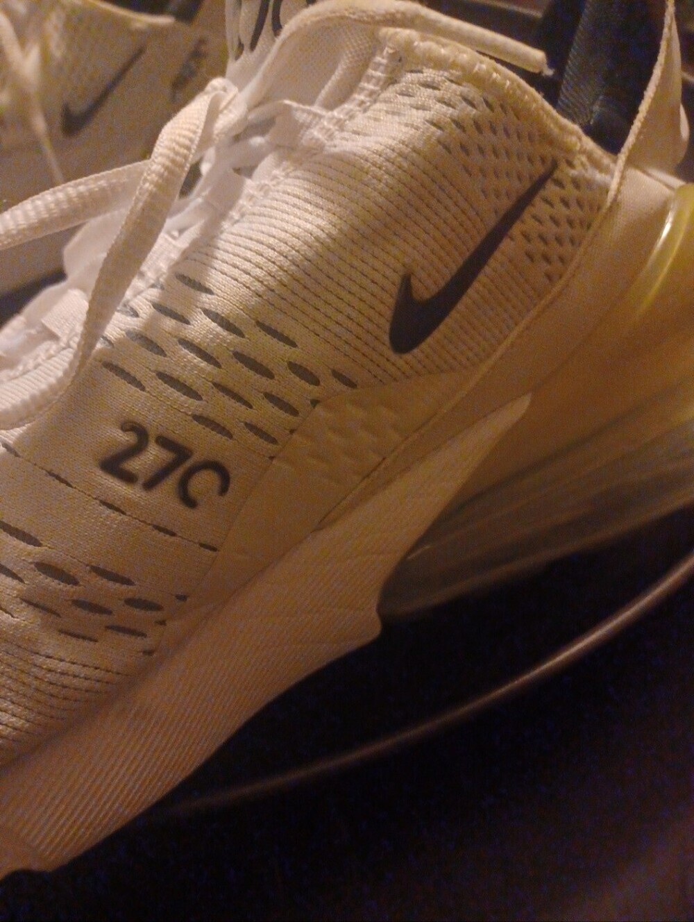 Nike Air Max 270 Men's Sneakers - White, Black  Size 14 - Picture 5 of 12
